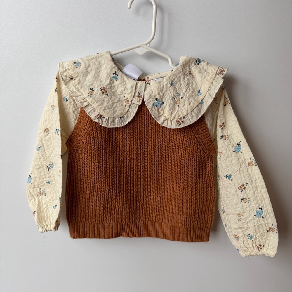 Zara Cream Floral Top